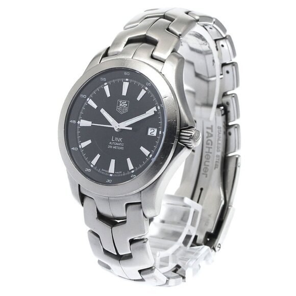 TAG HEUER Link WJF2110 Date black Dial Automatic Men's Watch_ - Picture 1 of 11